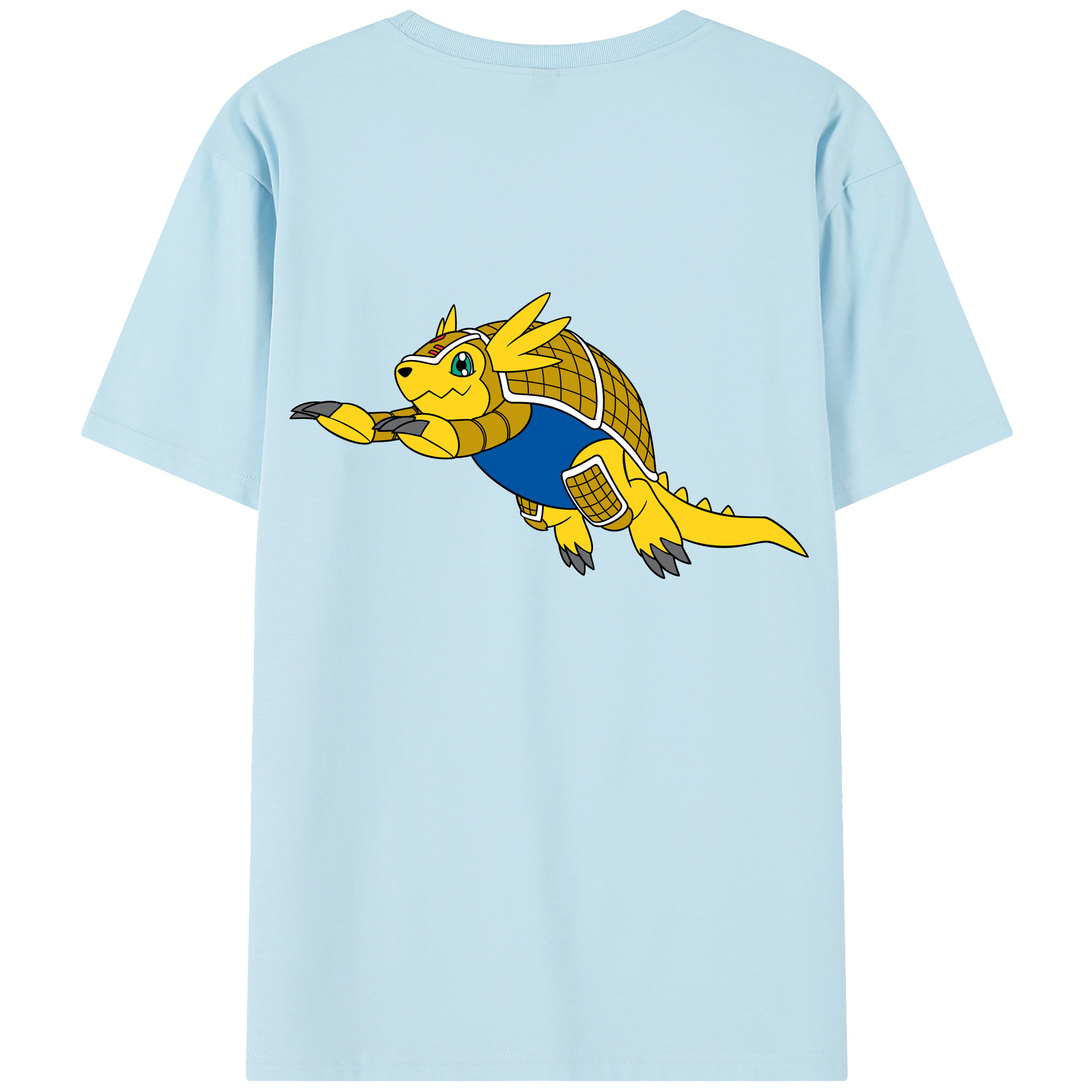 （画像用） Digimon デジタルモンスター/デジモン 綿100％半袖Tシャツ（背面プリント）
